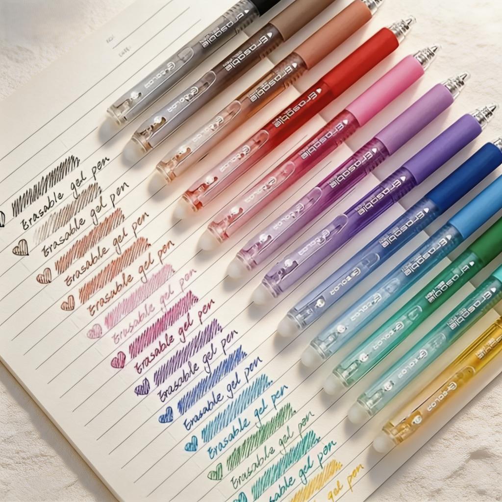 0.7mm Erasable Color Gel Pens for School and Office, 6, 24 or 36pcs