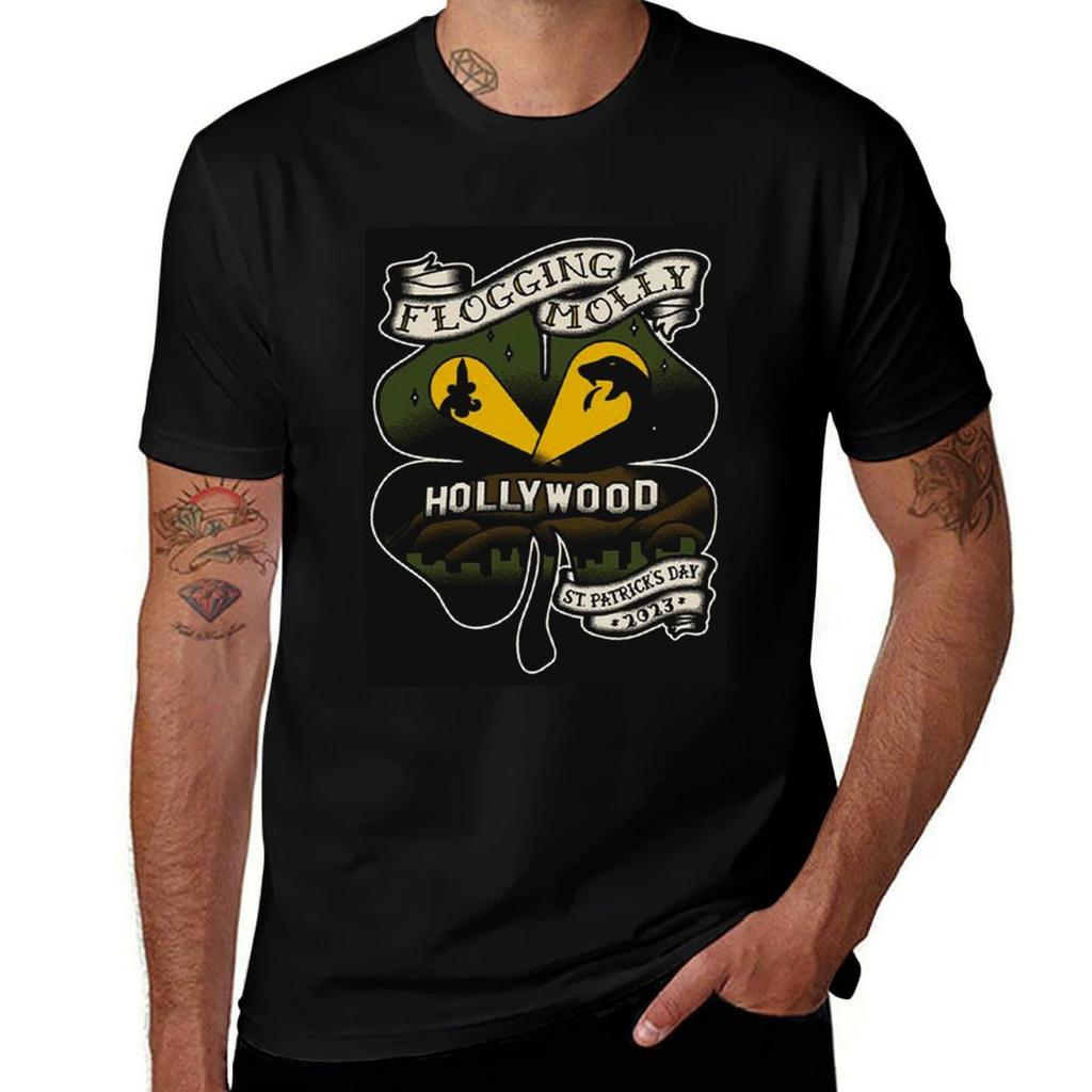 Flogging Molly Tshirt Basic Plain Short Sleeve Crew Neck Tee