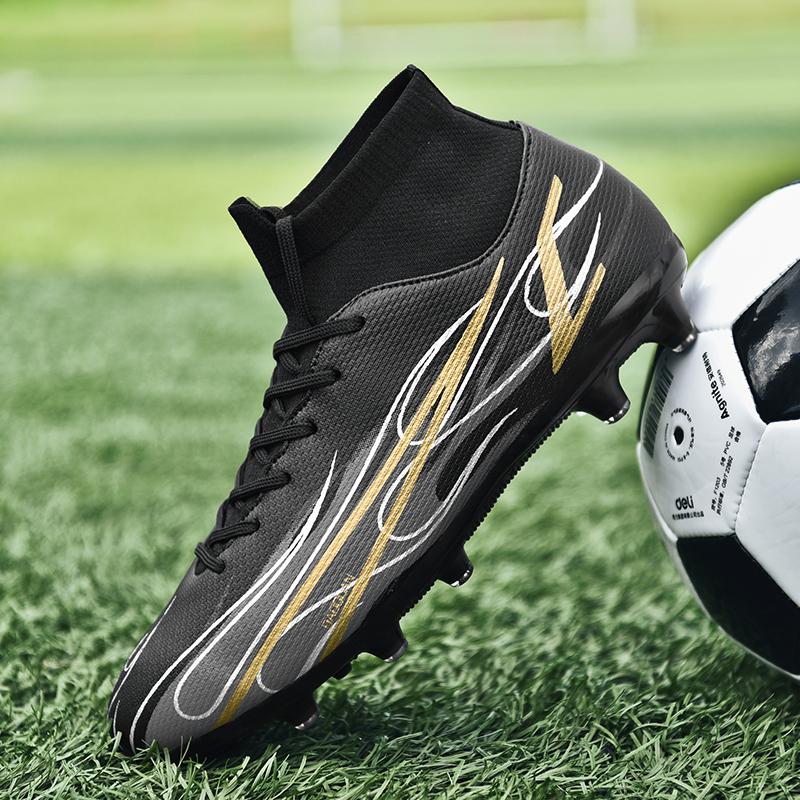 35-47 Yards Shock-absorbing Non-slip Wear-resistant High-top Socks New Long Nails Outdoor Football Sneakers