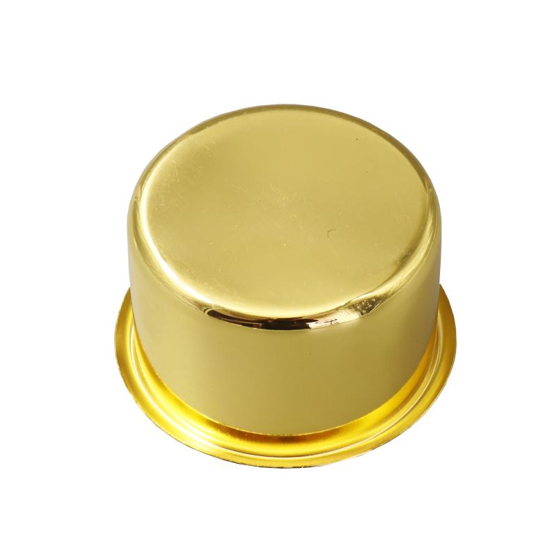 HWHongRV Gold Plated Stainless Steel Cup Holder Recessed Drink Holder Drop-in Can Stand for RV Yacht Boat Poker Table