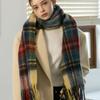 TATIANA Rustic Weave Check Wool Blended Muffler MF8128