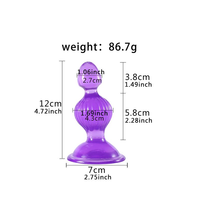 Женский размер S/M/L Шарики с петлей для ануса и вагинального использования, разноцветные, здоровый мягкий гель, присоска для женщин, секс-игрушки для большого члена