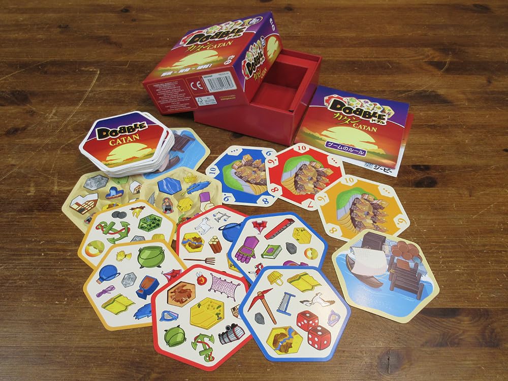 HobbyJAPAN Доббль: Катан Японское издание (2-6 игроков, 15 минут, возраст 8+) Настольная игра