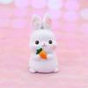 Cute Bunny Cake Decoration Rabbit Animal Ornaments Cake Topper Party Dessert Decor Birthday Party Baby Shower Baking Supplies