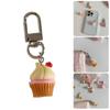 Cute Dessert Cake Keyring Resin Craft Keychain Portable Bag Pendant Fashion Accessory Phone Charm Gift for Daily Use