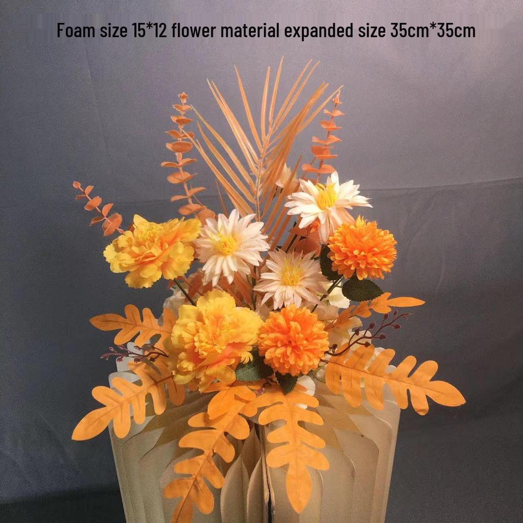 Большой набор для украшения свадебной дорожки и Т-сцены из шелковых цветов