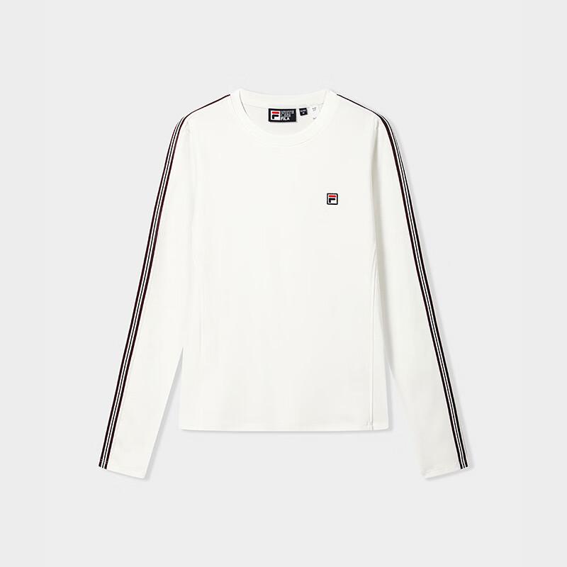 Fila Женский повседневный вязаный топ с круглым вырезом и длинным рукавом