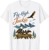 Fly High Jackie Eagle Jackie Bald Eagle Family Forever Queen T-Shirt