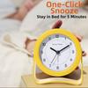 Rotating Bracket Alarm Clock Silent Mechanism Electronic Clock Desktop Clock  Student