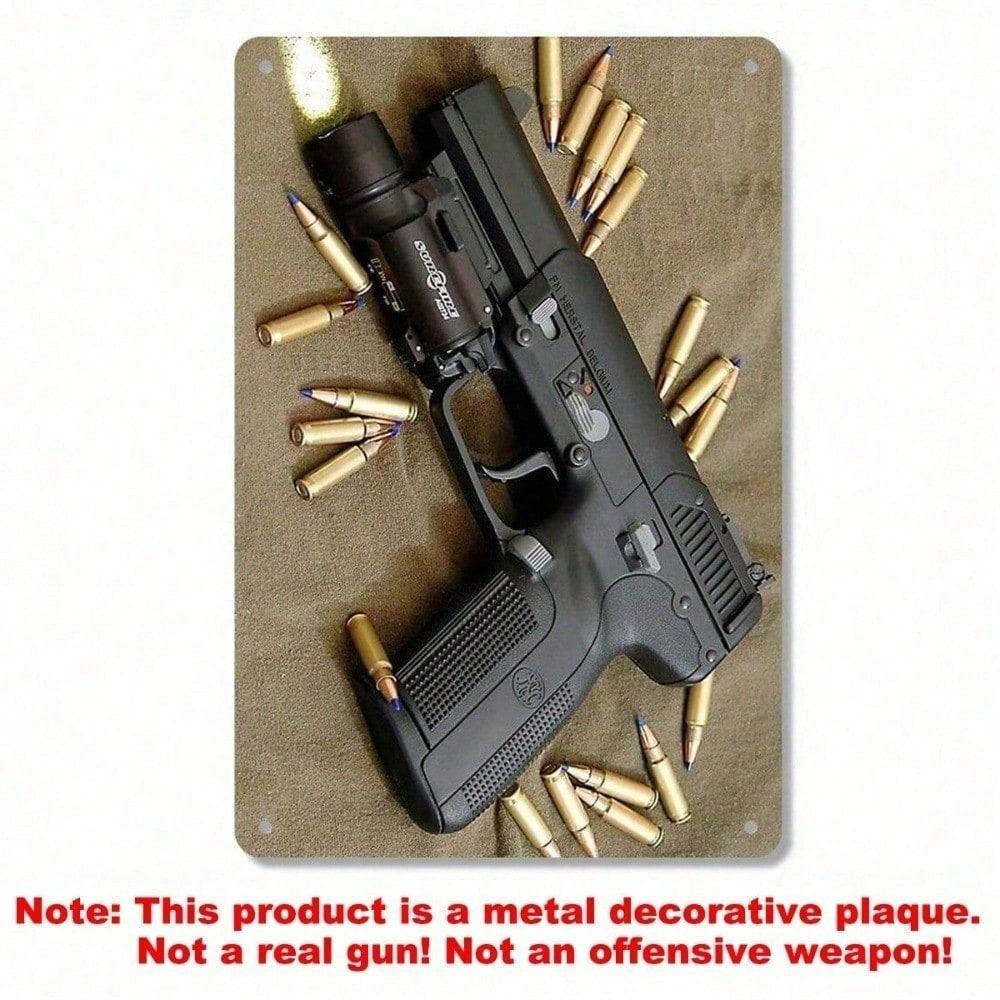 Металлическое настенное искусство Декор Beretta 92FS