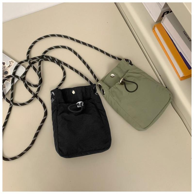 Сумка через плечо, маленькая сумка на шнурке, легкая сумка для телефона, маленькая тканевая сумка