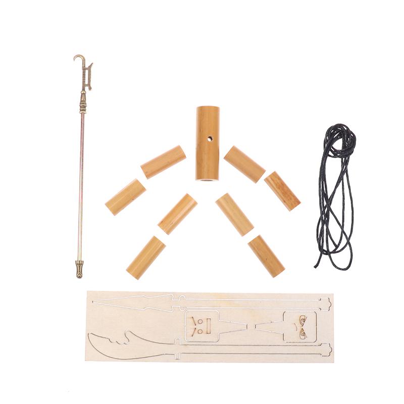 1 комплект, натуральная веревочная боевая настольная игра, ручной работы, бамбуковый человек, настольная игра, боевая игрушка с оружием