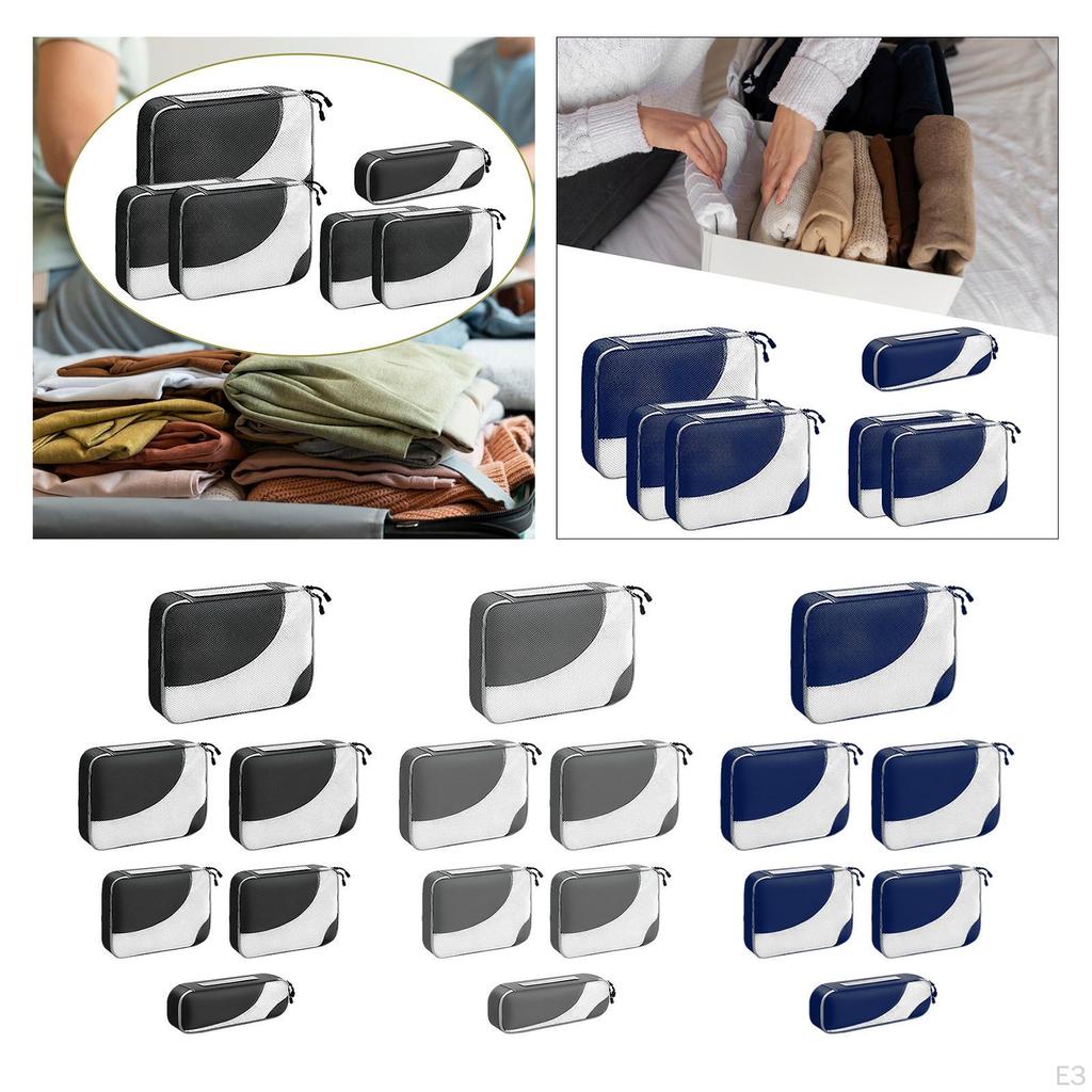 6 Pieces Clothes Shoes Cosmetics Storage Bags, Packing Cubes, Luggage Bags Set for Coats