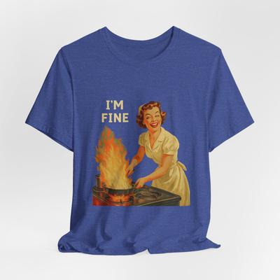 Retro Housewife Cooking Chaos Shirt and Kids Tshirt, Vintage Humor Graphic Tee