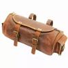 Bag Tool Motorcycle Roll Leather Saddle Motorbike Side Saddlebag Genuine Luggage