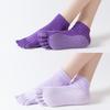 1Pair Candy Color Yoga Socks Rainbow Five-Toe Split Professional Non-Slip Dance Socks Yoga Dancers Socks Indoor Training Socks