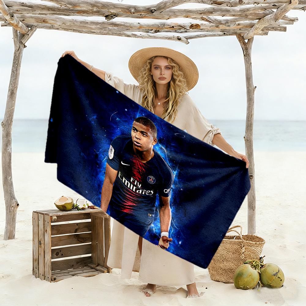 Kylian Mbappé Psg Celebration Beach Towel Super Soft & Absorbent Comfortable Lightweight