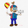 Мультфильм Fnaf Balloon Boy Five Nights At Freddy's 2 Balloon Boy Hoax Железные переводные картинки для одежды Футболка Сумка Теплопередающие наклейки Утюг на заплатках