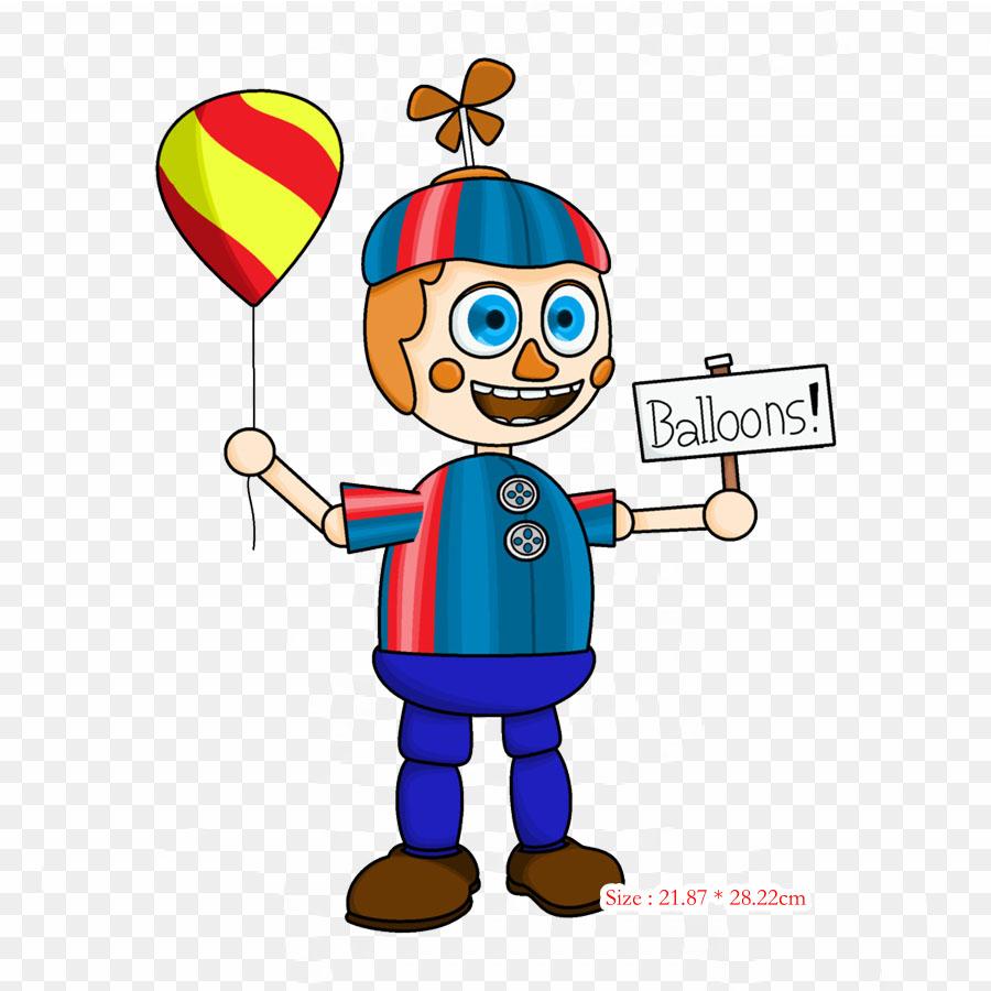 Мультфильм Fnaf Balloon Boy Five Nights At Freddy's 2 Balloon Boy Hoax Железные переводные картинки для одежды Футболка Сумка Теплопередающие наклейки Утюг на заплатках