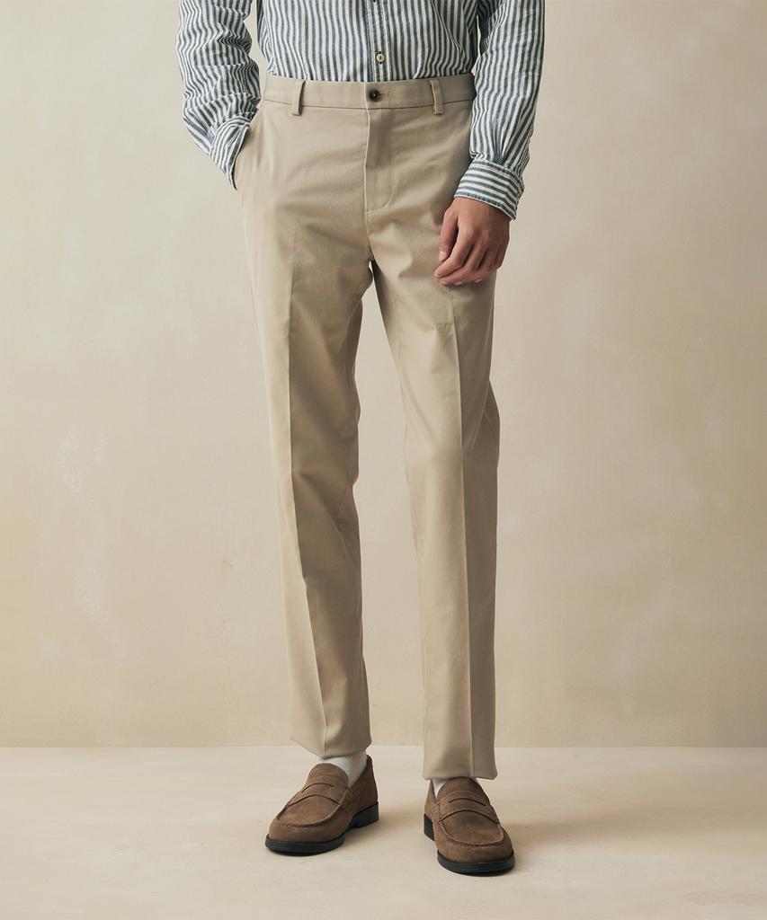 BROOKS BROTHERS Узкий крой Тяжелый хлопок Advantage Чино (хаки) (Bbpcmm55852)