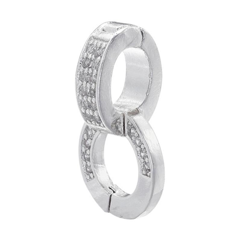 Элегантный соединительный застежка из меди и кубического циркония, застежка-усилитель, фурнитура для ювелирных изделий, застежки для изготовления ювелирных изделий