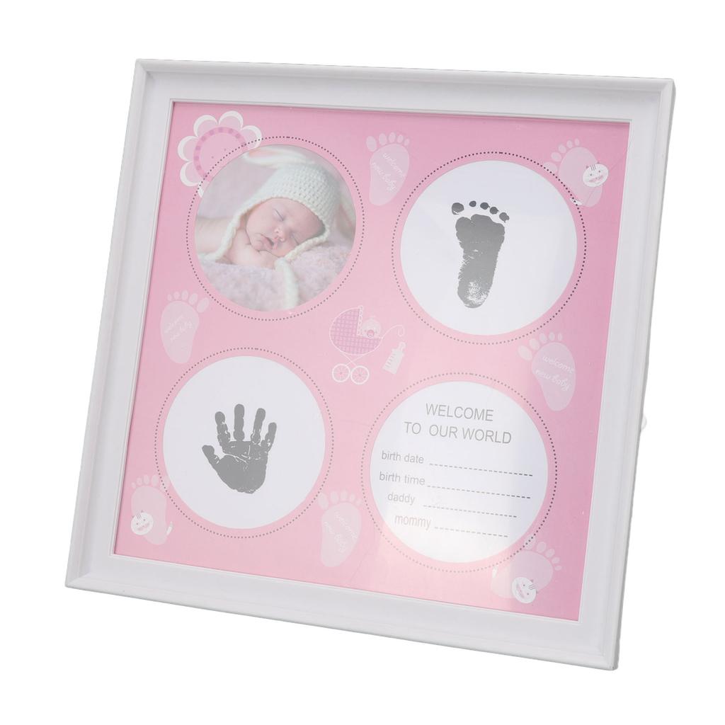 Набор для отпечатка ладошки для новорожденных мальчиков и девочек. Износостойкая пластиковая доска с плотным рисунком. Детская печать.