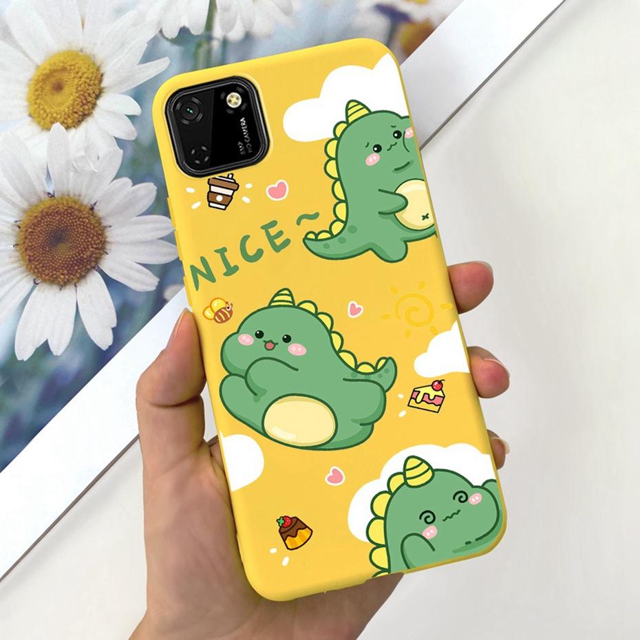 Case For Huawei Y5p Cute Animal Cartoon Candy Color Soft Silicone TPU Phone Bumper For Huawei Y5P 2020 Y 5P DRA-LX9 Back Cover