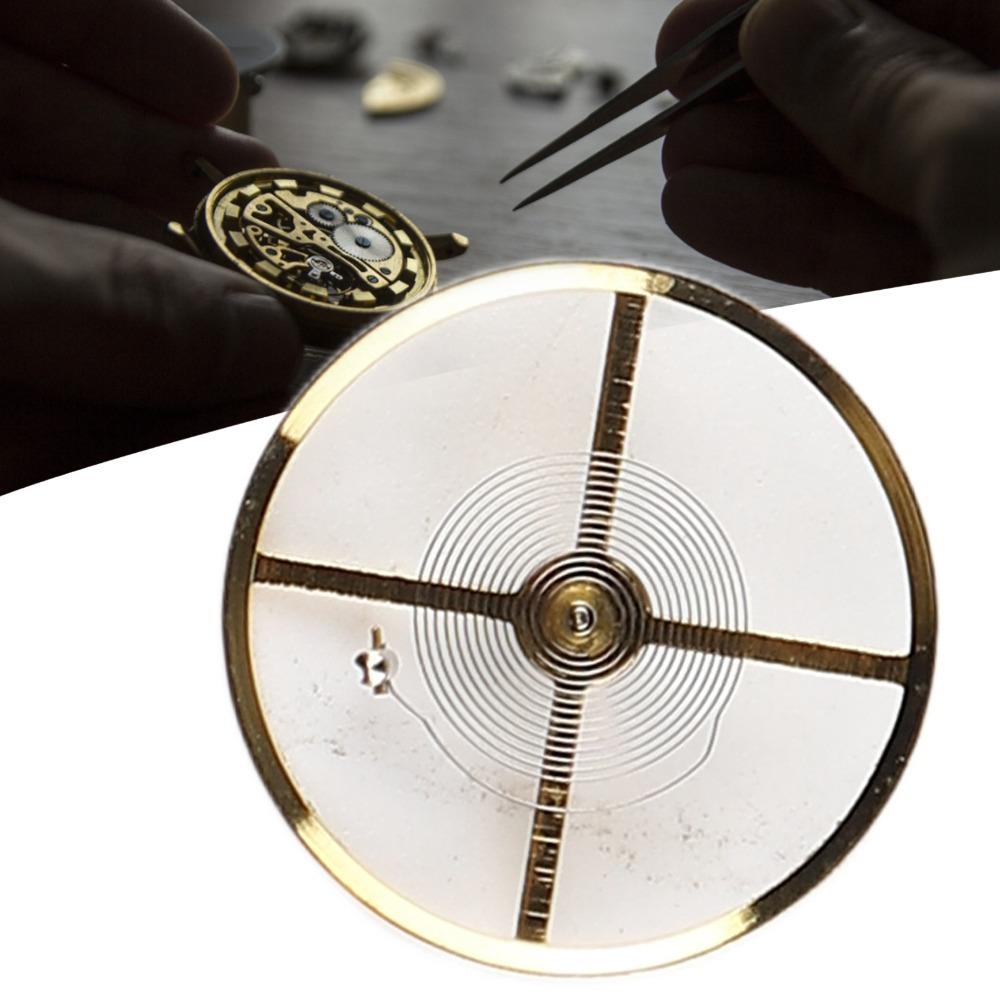 Золотистый Балансовое колесо Сплав Материал Волосок Аксессуары для ремонта часов Ремонт часов