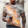 Модные футболки для мужчин с 3D-принтом и нерегулярным узором, мужская одежда, уличные дизайнерские футболки с короткими рукавами, свободные футболки, повседневная спортивная одежда