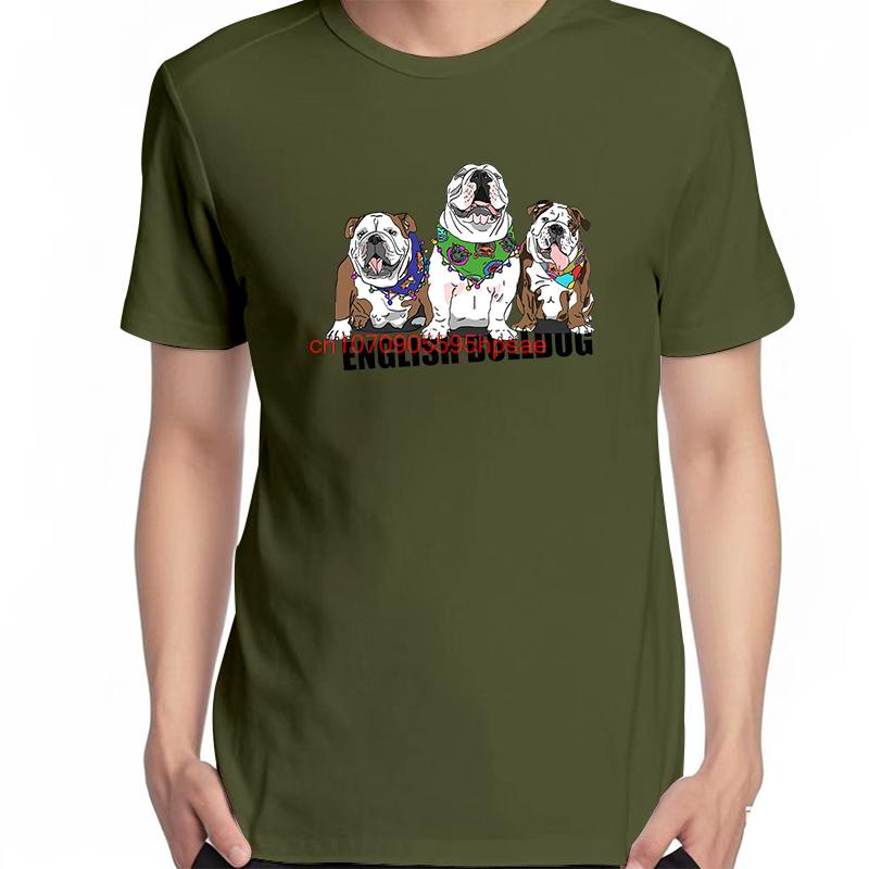 Funny Shirts Graphic Tee Lovely English Bulldog Summer Short Sleeve Tshirt New In Tops And Tshirts Cotton Unisexs Tshirts