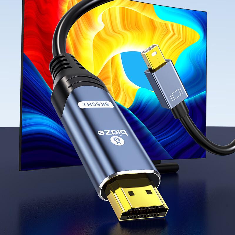 Кабель-конвертер Biaz Active Mini DP to HDMI 2.1 с портом Thunderbolt, ZH163