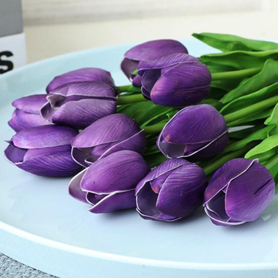 Красивый латексный настоящий сенсорный искусственный шелковый тюльпан, свадебный букет, домашний декор