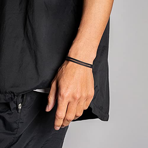 Браслет Bandel ASYM L (19,0 см) черный