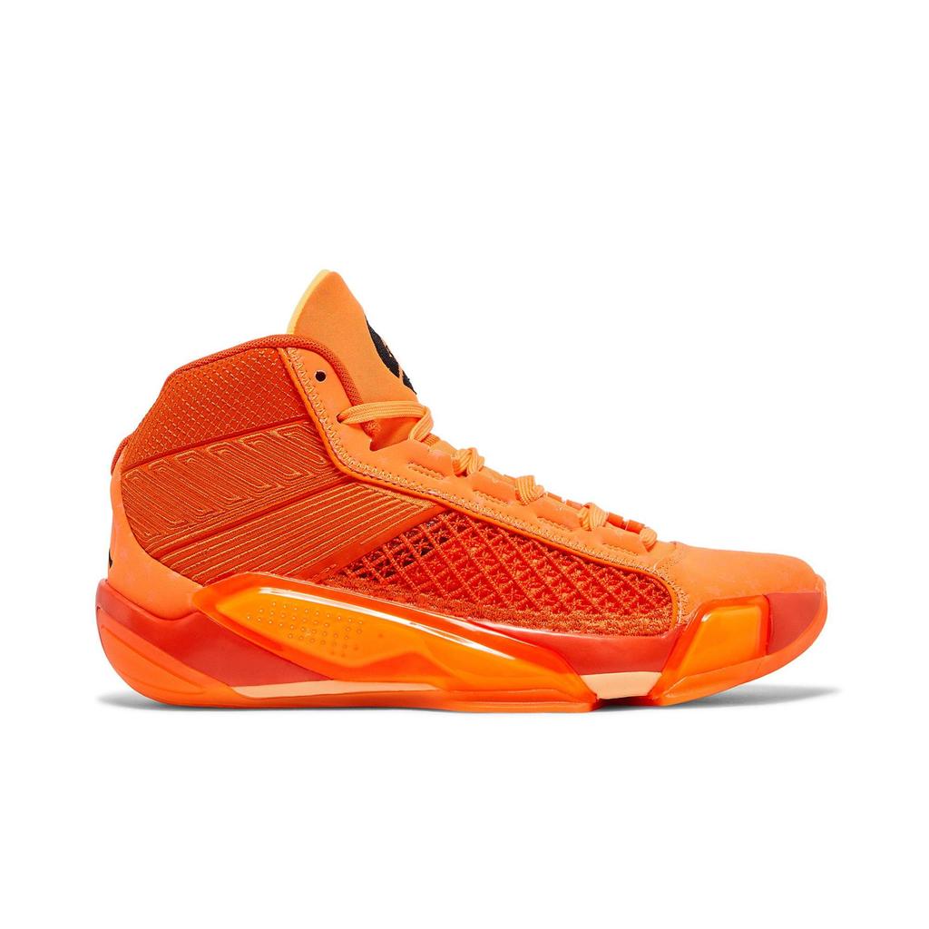 Женские Air Jordan 38 'Center Star' WNBA (женские размеры) Кеды / Черный / Ярко-оранжевый / Дыня Кроссовки для баскетбола FQ9008 800