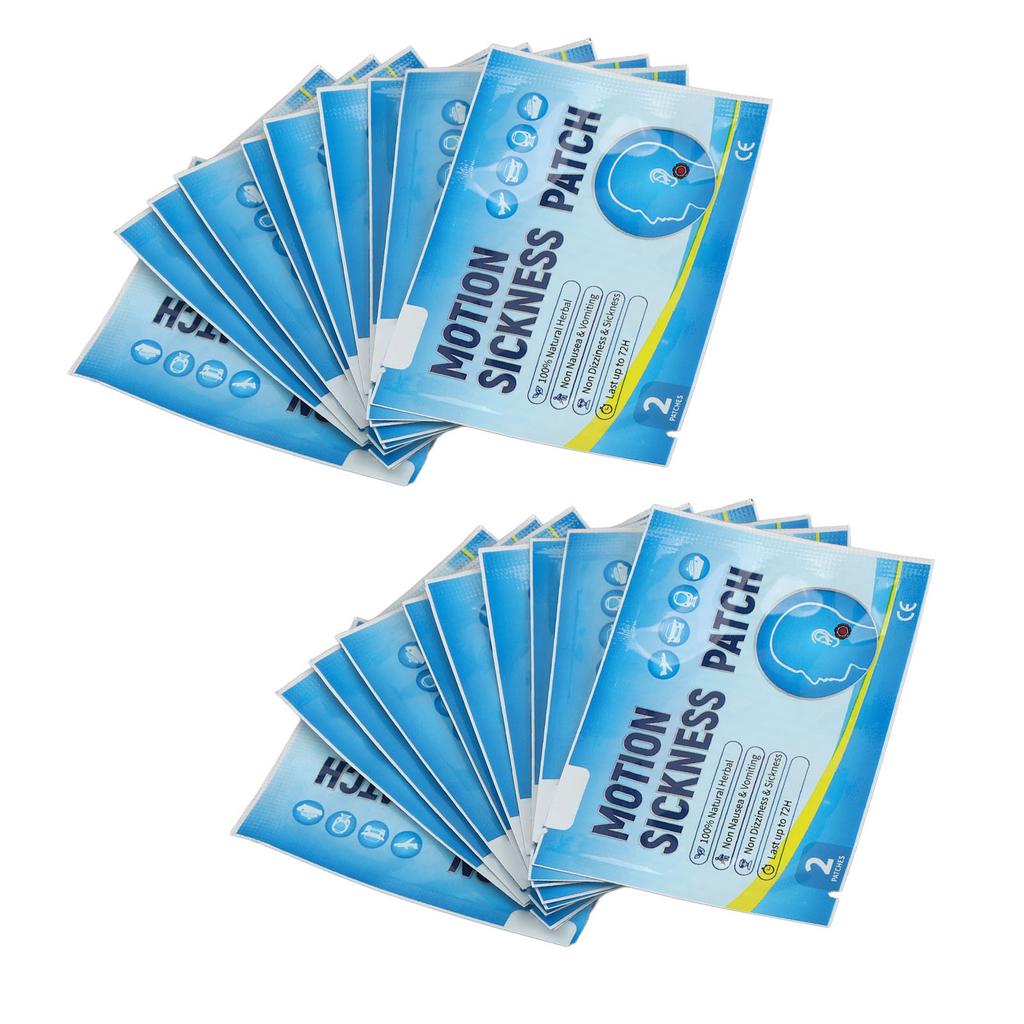 Motion Sickness Patch Lightweight Waterproof Portable Airplane Sickness Patch for Travel