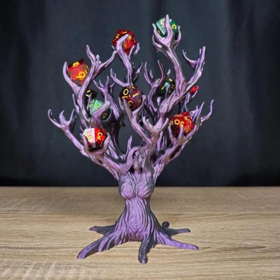 Держатель для игральных костей Goddess Tree, настольный держатель для нескольких игральных костей, органайзер для игровых костей Tree RPG, игровой аксессуар для любителей настольных игр