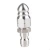 Pressure Washer Sewer Nozzle Head Stainless Steel Sturdy 1/4" Quick Connector 5000 PSI