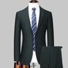 Spring and Autumn Men's Suit Slim-fit Business Dress Blazer Two-piece Best Man's Suit Groom's Wedding Dress