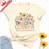Personalized Wildflower Grandma Shirt Custom Floral Mama Sweatshirt Nana Gigi Grandma Floral Shirt Mothers Day Gift for Grandma