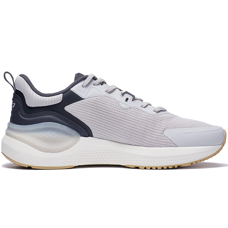 Li Ning Скользкие, износостойкие, дышащие, легкие, низкие, повседневные, для бега, мужские, серые ARST081-2