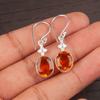 Rare Citrine Gemstone 925 Sterling Silver Handmade Jewelry Earrings 1.30" Gift EE-6-4