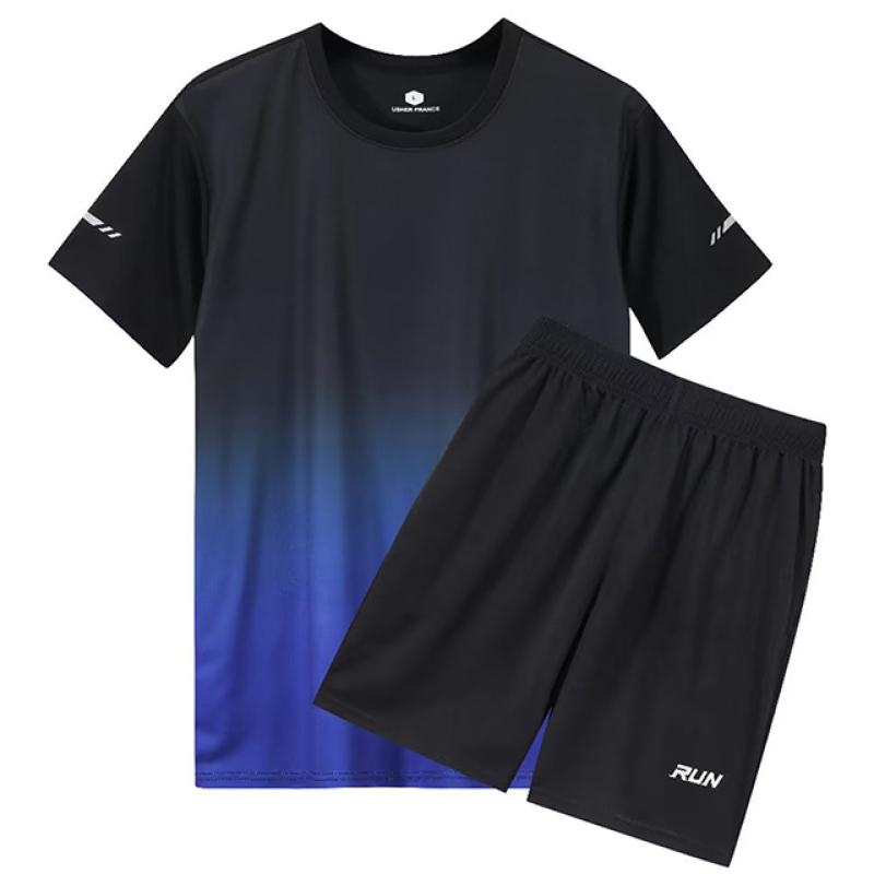 Tracksuit Gym 2 Mens Pcsset Fitness Badminton Sports Suit Clothes Running Jogging Sport Wear Exercise Workout Set Sportswear