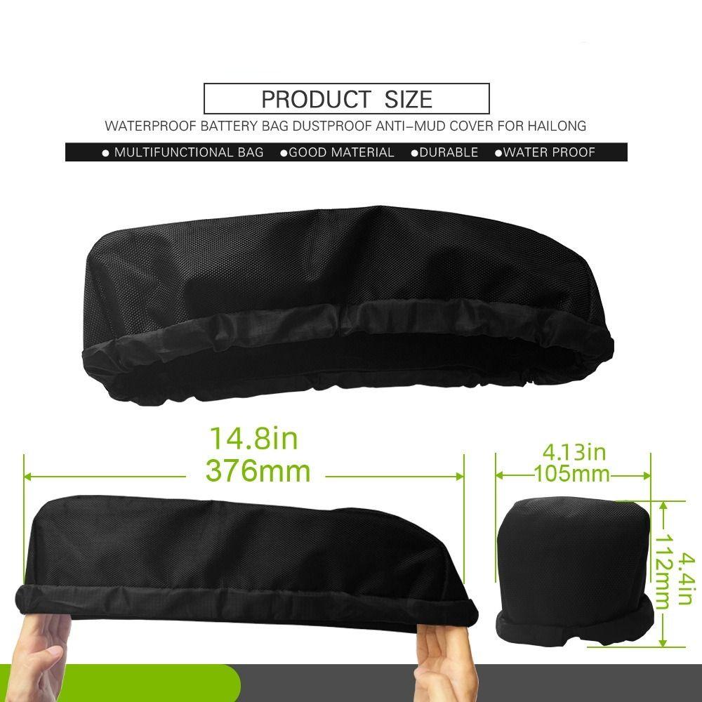 Dustproof Ebike Battery Cover Anti-Mud Battery Frame Protective Cover Riding Part