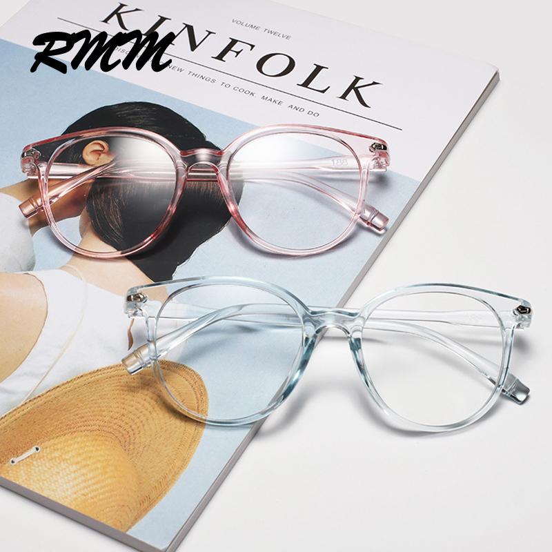 New Transparent Arrow Plain Glasses PC Plain Glass Spectacles Vintage Eyeglass Round Frame Glasses