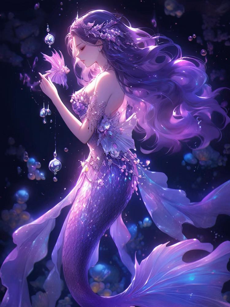 Алмазная картина Фэнтези Русалка Зодиак Созвездия Вышивка Полный квадрат Круглый крест Стразы Мозаика Домашний декор