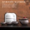 Purple sand hand-held pot, one pot, three cups of express cup, portable outdoor storage travel tea set, practical souvenir
