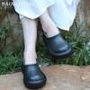 Женские зимние ботинки на платформе, кроссовки на плоской подошве в стиле ретро, кожаные туфли для женщин 2025 года, спортивная обувь для зимнего бега Botas De Mujer