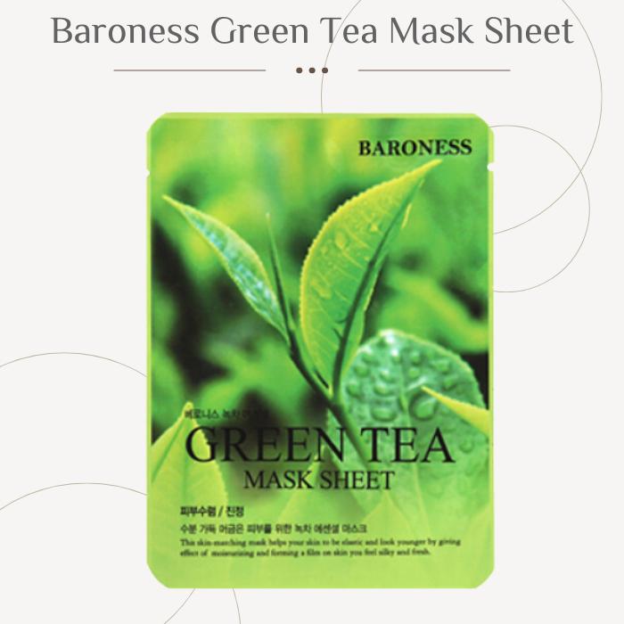 Маска-пленка с зеленым чаем Baroness 10 шт.