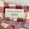 LAURA ASHLEY Платье с коротким рукавом, розовое в цветочек и клетку, размер 1, женское, хлопковое, до колена, весна/лето(ИСПОЛЬЗОВАЛ)