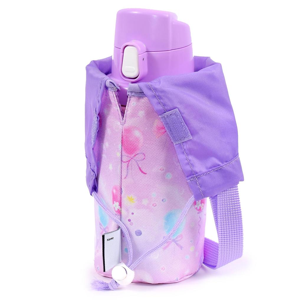 Набор COLORFUL CANDY STYLE с отражателем для школьной бутылки с водой, водоотталкивающая школьная бутылка для воды, спортивная, пастельная, начальная, NV352600, 2 предмета